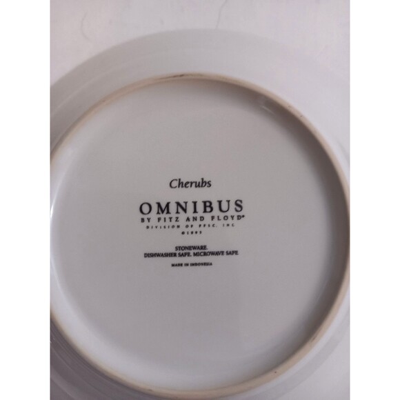 Fritz and Floyd 1995 Cherubs Omnibus Stonewear Bowl Made In Indonesia EUC - Picture 5 of 5